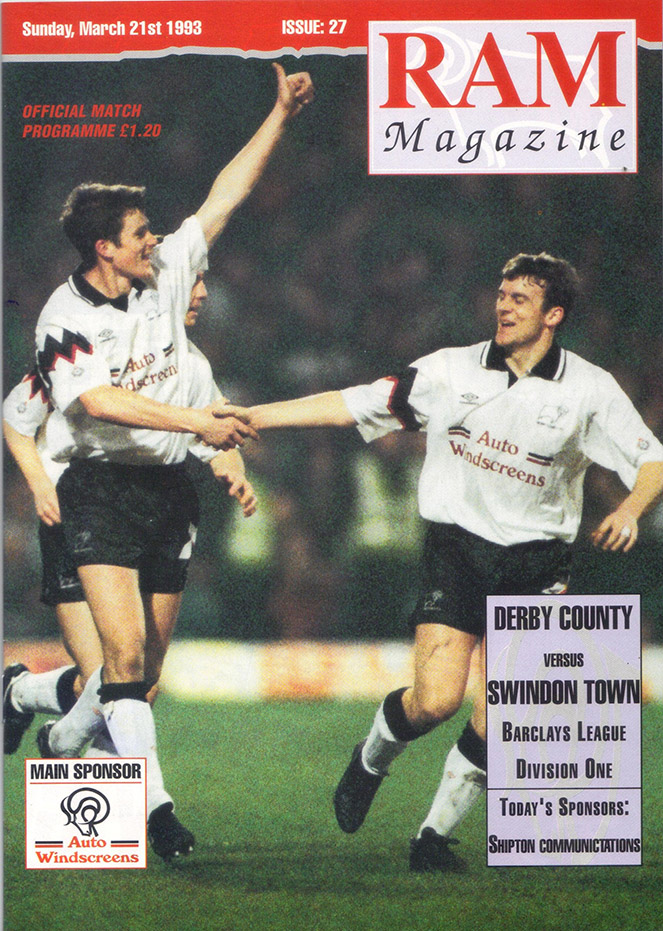 <b>Sunday, March 21, 1993</b><br />vs. Derby County (Away)